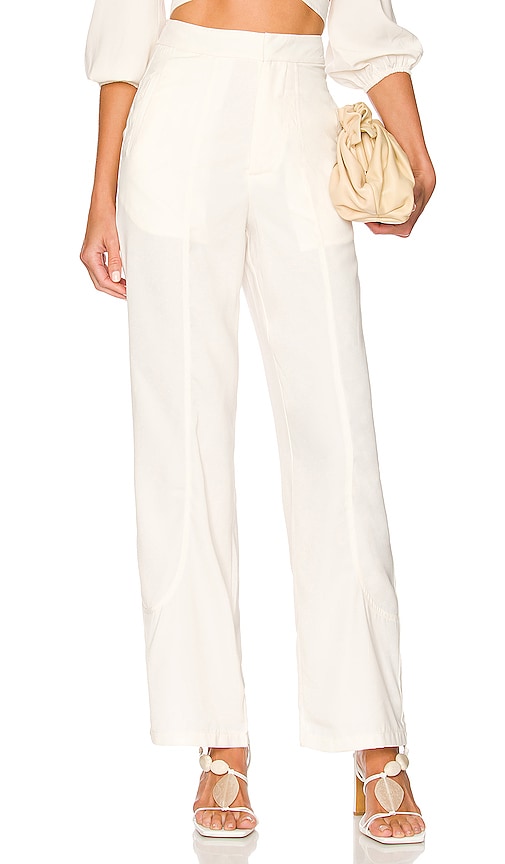 More To Come Danna Wide Leg Pant In Ivory
