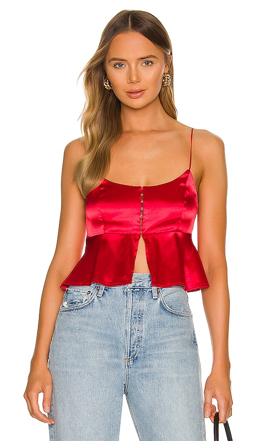 superdown Ramona Corset Top in Hot Pink