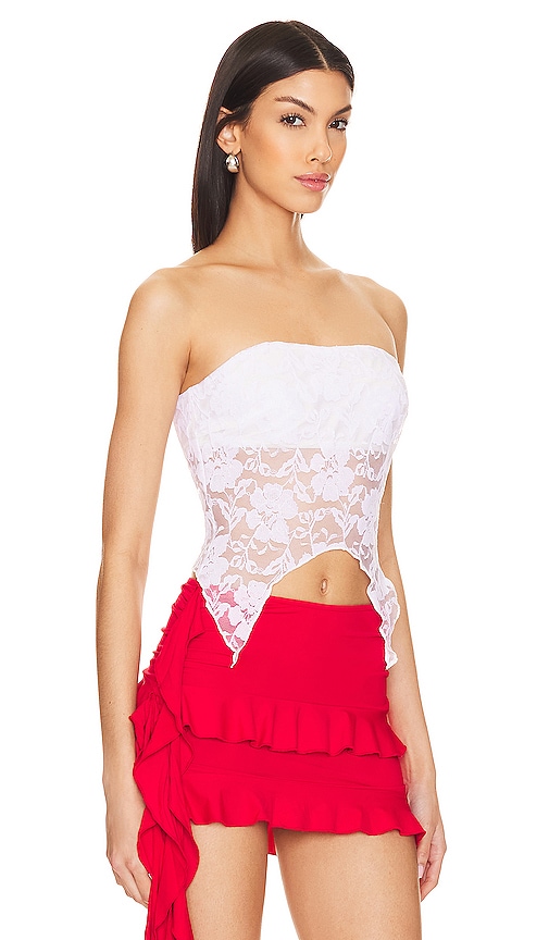 Shop More To Come Romona Strapless Top In White