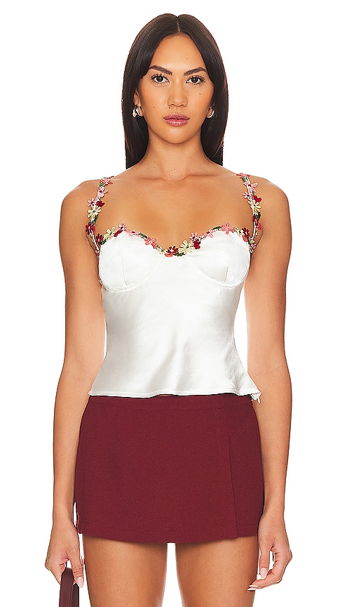 Shop More To Come Enid Bustier Top In White