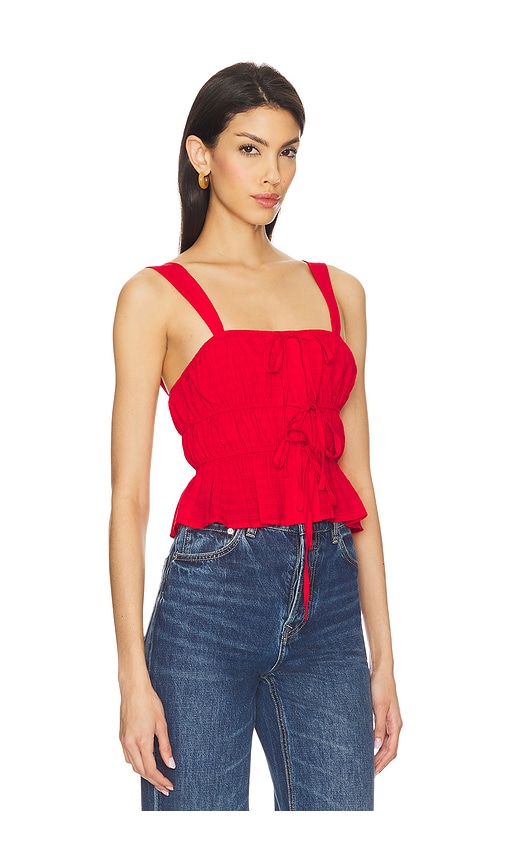 More To Come Betsey Tie Front Top
