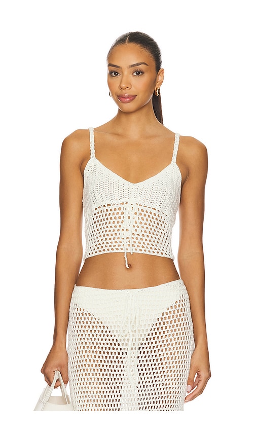 Vita Top in White. - size S (also in L, M, XS)