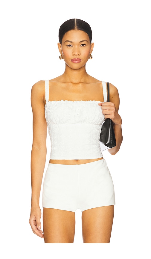 Cammy Top in White. - size XS (also in L, M, S, XL, XXS)