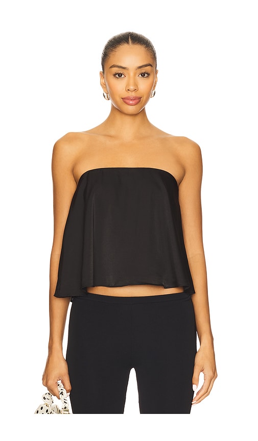 More To Come Cassidy Strapless Top In Black