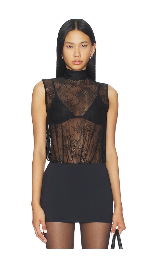 More To Come Avia Tie Bodysuit In Black