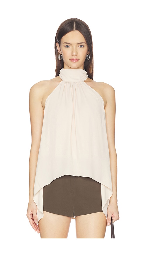 MORE TO COME Frankie High Neck Top en Cream Taille S Also en XL 72 €