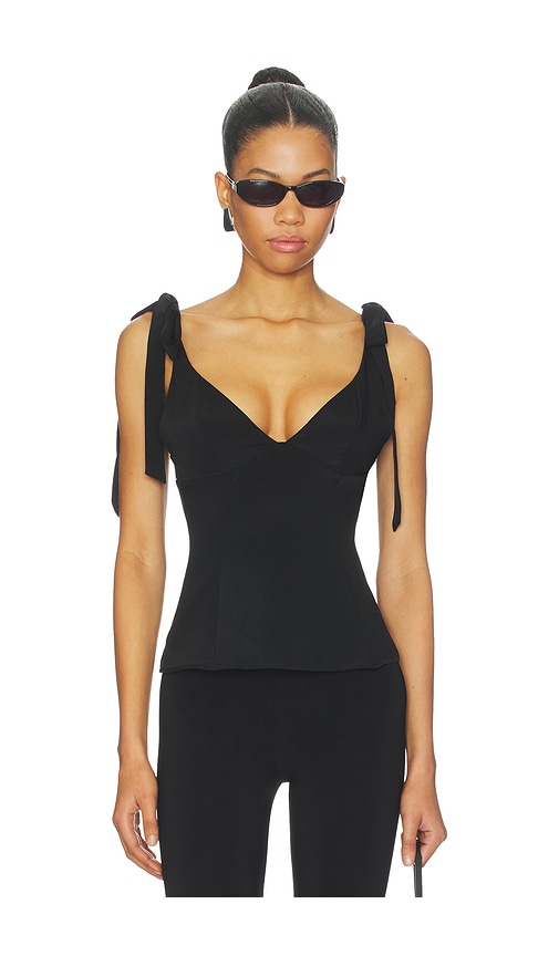 MORE TO COME Brixley Deep V Top en Black Taille S Also en XXS 63 €