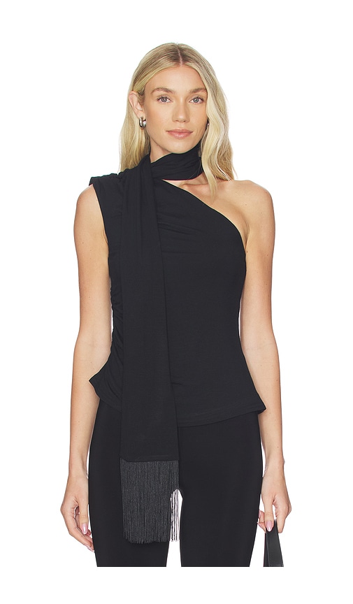 MORE TO COME Aelin Scarf Top in Black. - size XS (also in XXS)