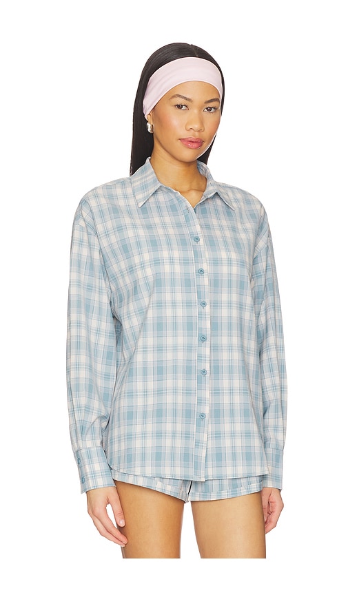  More To Come Thatcher Button Down Top In Blue. Size Xs. Also In S. 