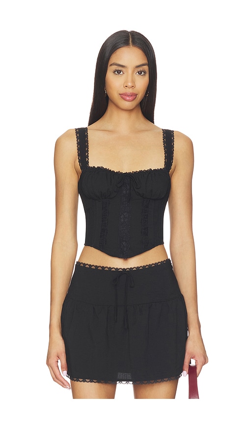 MORE TO COME Elaine Corset Top en Black Taille S Also en XXS XS L 80 €