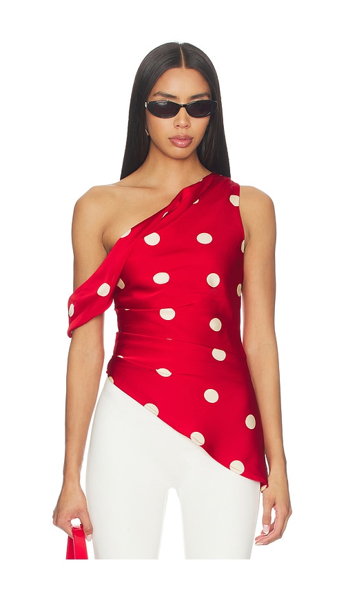 MORE TO COME Mindy Off Shoulder Top en Red Taille XXS Also en 65 €