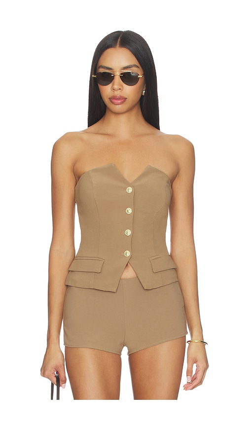 MORE TO COME Twila Strapless Top