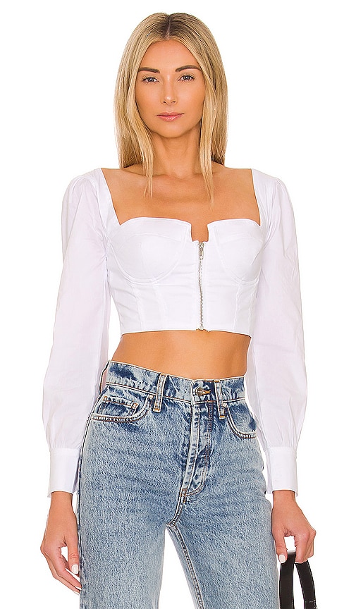 MORE TO COME Hattie Bustier Top in Off White