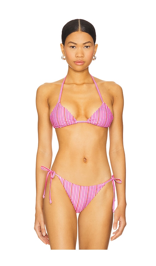 Monica Bikini Top in Pink. - size XS (also in L, M, S, XXS)
