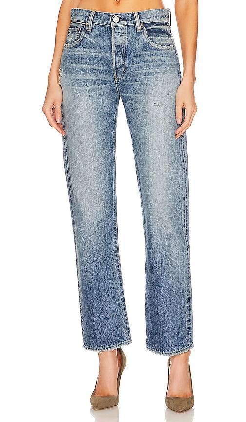Moussy Vintage Women's Ridgemont High-rise Rigid Straight-leg Jeans In ...