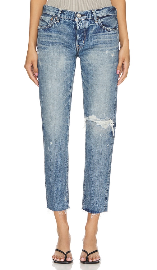 Shop Moussy Vintage Richfield Tapered In Blue