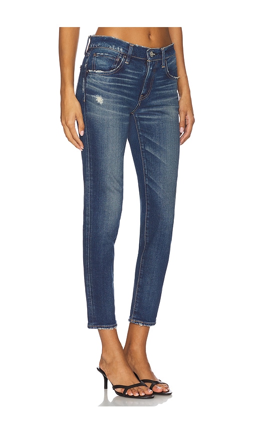 Moussy Vintage Douglass Crop Skinny Jeans In Blue