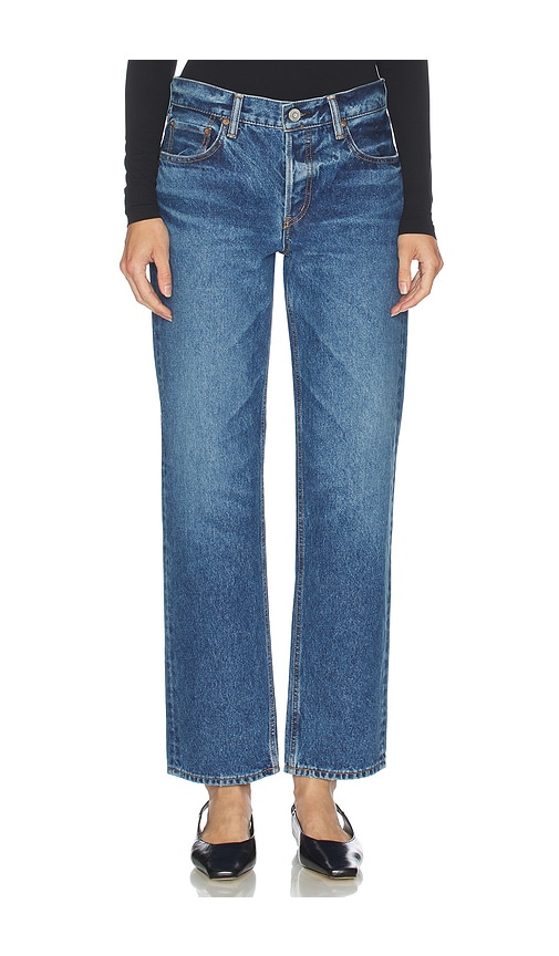 Moussy Vintage Philadelphia Straight Jeans In Blue