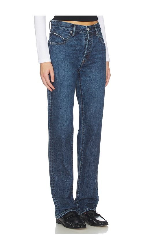  Moussy Vintage Lara Western Straight Leg Jeans In Blue. Taglia 25. Also In 23, 24, 26, 27, 28, 29, 30. 