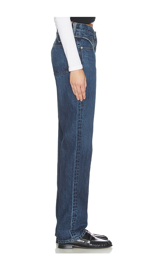  Moussy Vintage Lara Western Straight Leg Jeans In Blue. Size 25. Also In 23, 24, 26, 27, 28, 29, 30. 