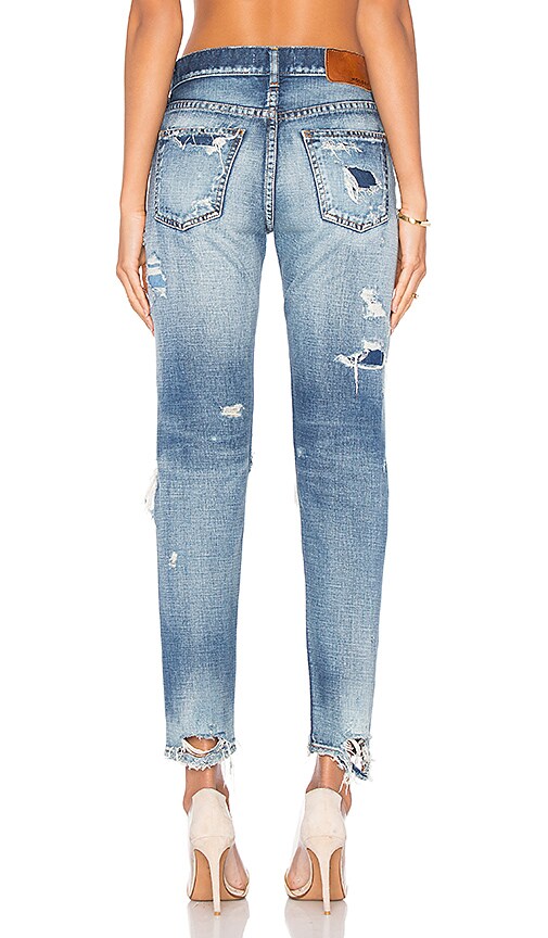 Moussy Vintage Distressed Straight in Blue | REVOLVE