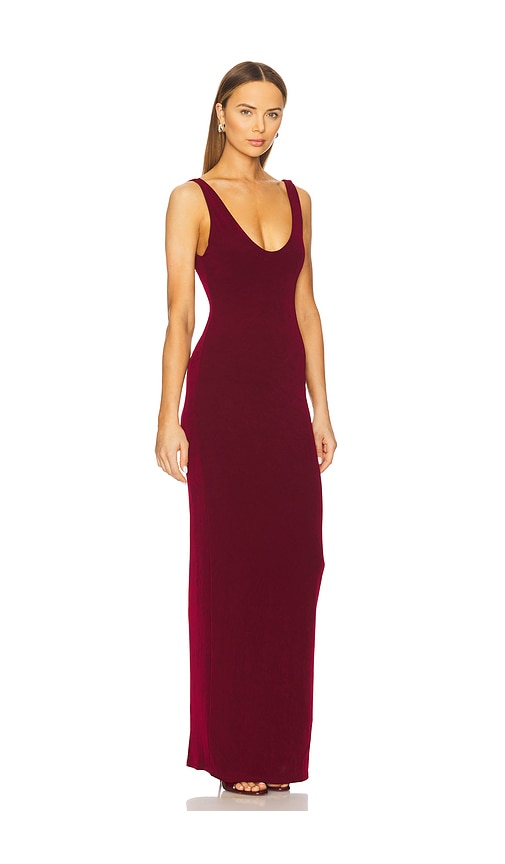 Mirror Palais Yasmeen Supermodel Gown In Burgundy