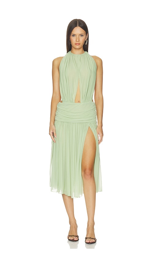 Mirror Palais La Piscine Lady Length Dress in Sage. - size XS (also in S, L)