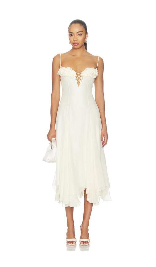 Mirror Palais ROBE VALENTINA en Yellow. Taille L. Also en XS, S, M.