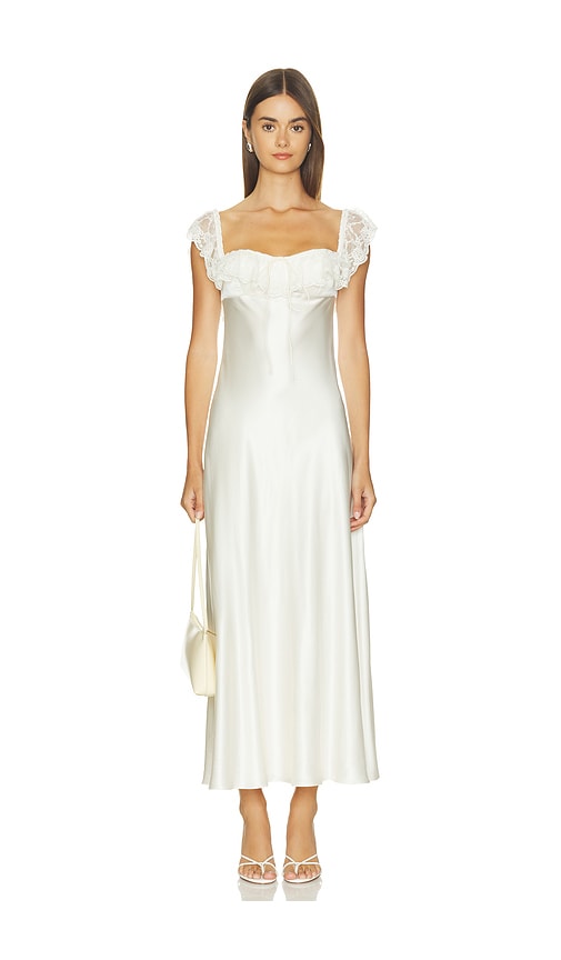 Mirror Palais Sonata Lady Length Dress In Creme