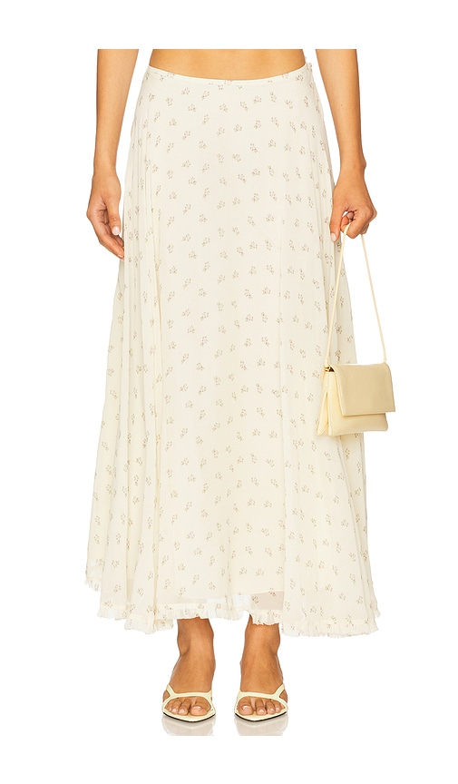 Rose Skirt in Cream. - size M (also in L)