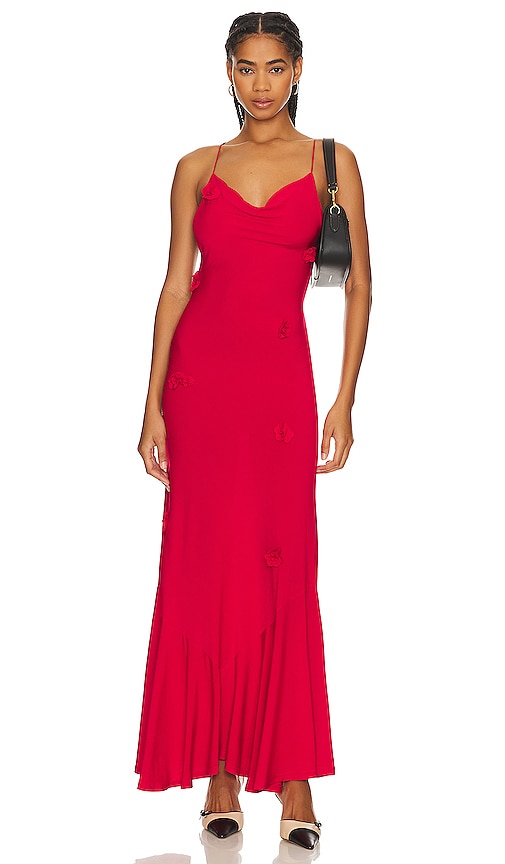 Musier Paris Robe Longue Ithaque In Red