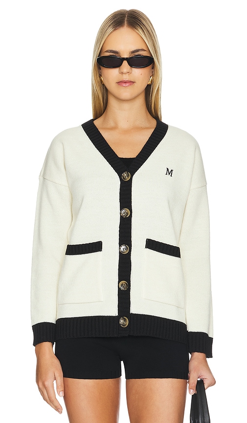 Shop Musier Paris Louis Cardigan In White