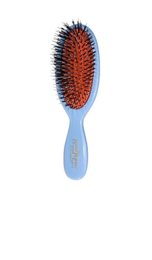 Pocket Bristle & Nylon Hairbrush in Blue