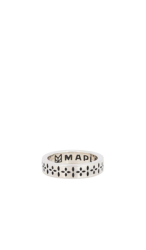  Maple Bandana Ring In Metallic Silver. Size 9. Also In 11, 7. 