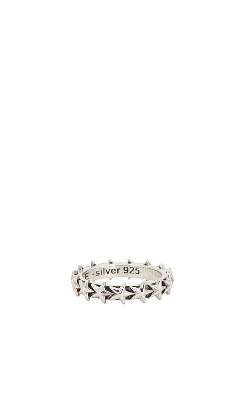 Maple Star Ring In Metallic Silver. Size 9. Also In 10, 11, 8. 
