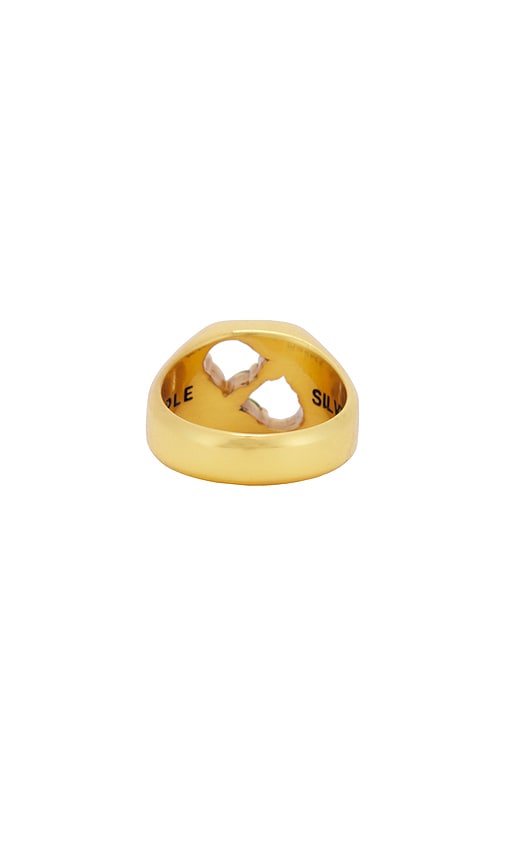  Maple 3am Signet Ring In Metallic Gold. Size 9. Also In 10, 11. 