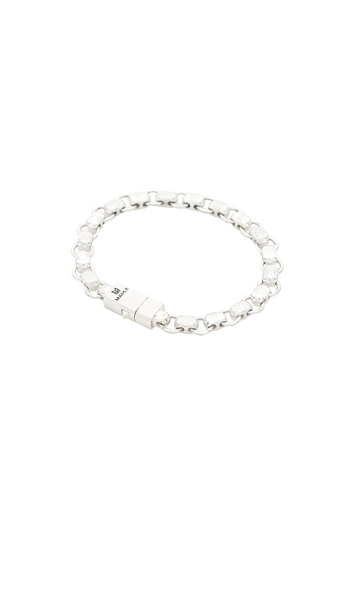  Maple Billy Bracelet In Metallic Silver. Size 19cm. Also In 20cm, 21cm. 