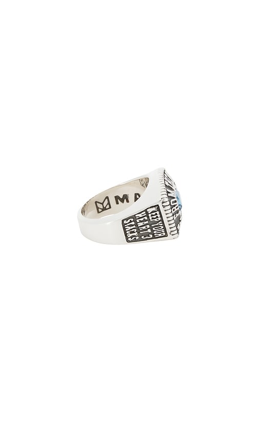Maple Northern Class Ring In Silver