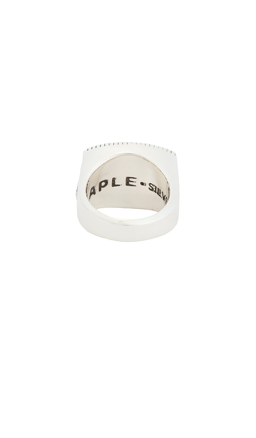  Maple Northern Class Ring In Metallic Silver. Size 7. Also In 8, 9, 11. 
