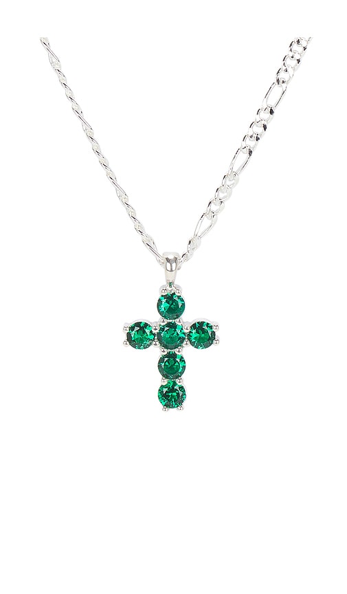 Maple Cross Chain In Silver