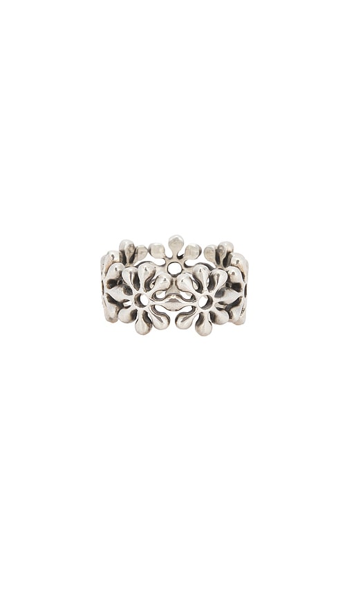  Maple Orbit Ring In Metallic Silver. Size 9. Also In 7, 8. 