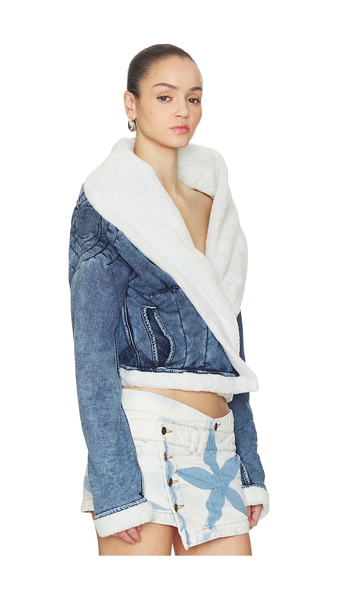 Masha Popova Bathrobe Vortex Jacket In Blue