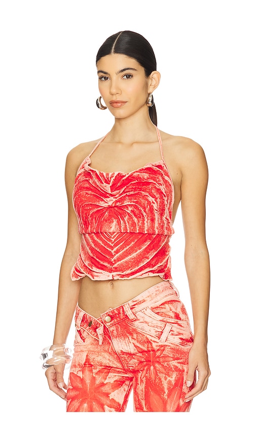 Shop Masha Popova Love Heart Bandana Top