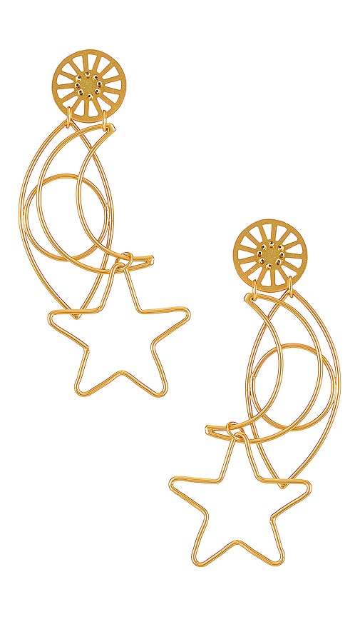 Mercedes Salazar Over The Moon Earrings In Gold