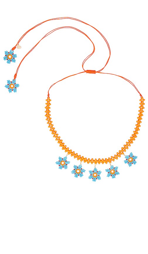 Mercedes Salazar La Bella Choker in Orange