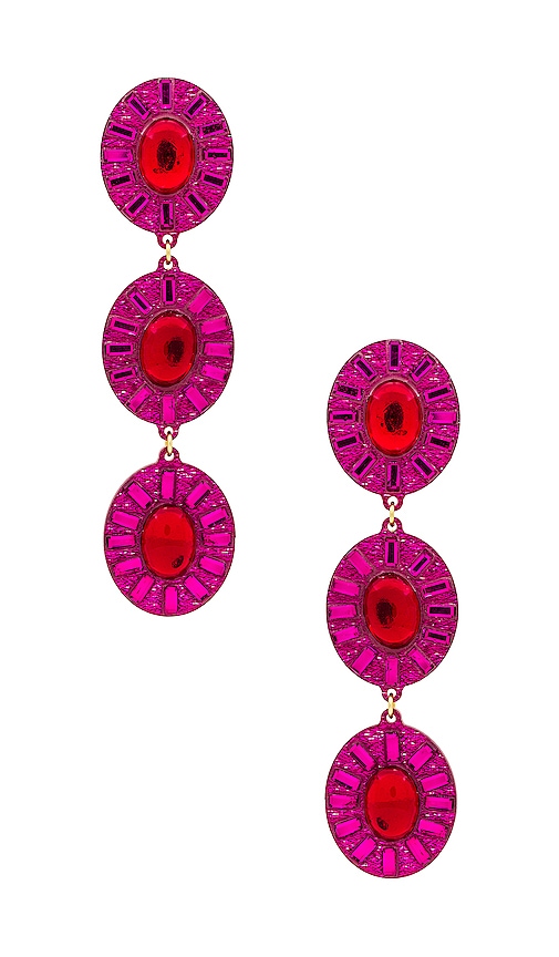 Mercedes Salazar Peyot Earrings In Pink