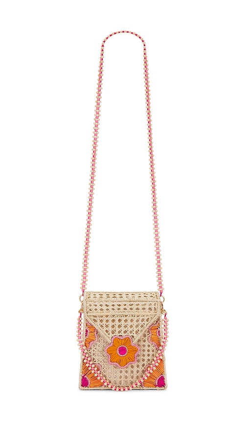 Shop Mercedes Salazar Leafy Pink Handbag In 뉴트럴