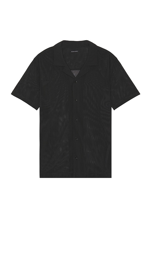 Shop Monfrere Mesh Bond Shirt In Noir