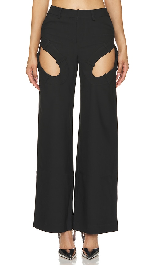 Shop Marrknull Cutout Jeans In Black