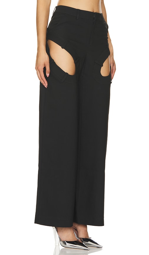 Shop Marrknull Cutout Jeans In Black